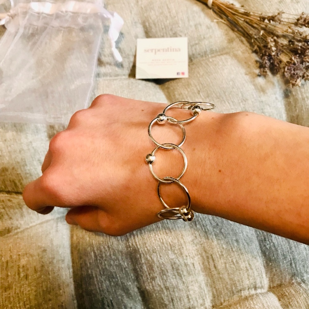 NWOT HANDCRAFTED SILVER BRACELET